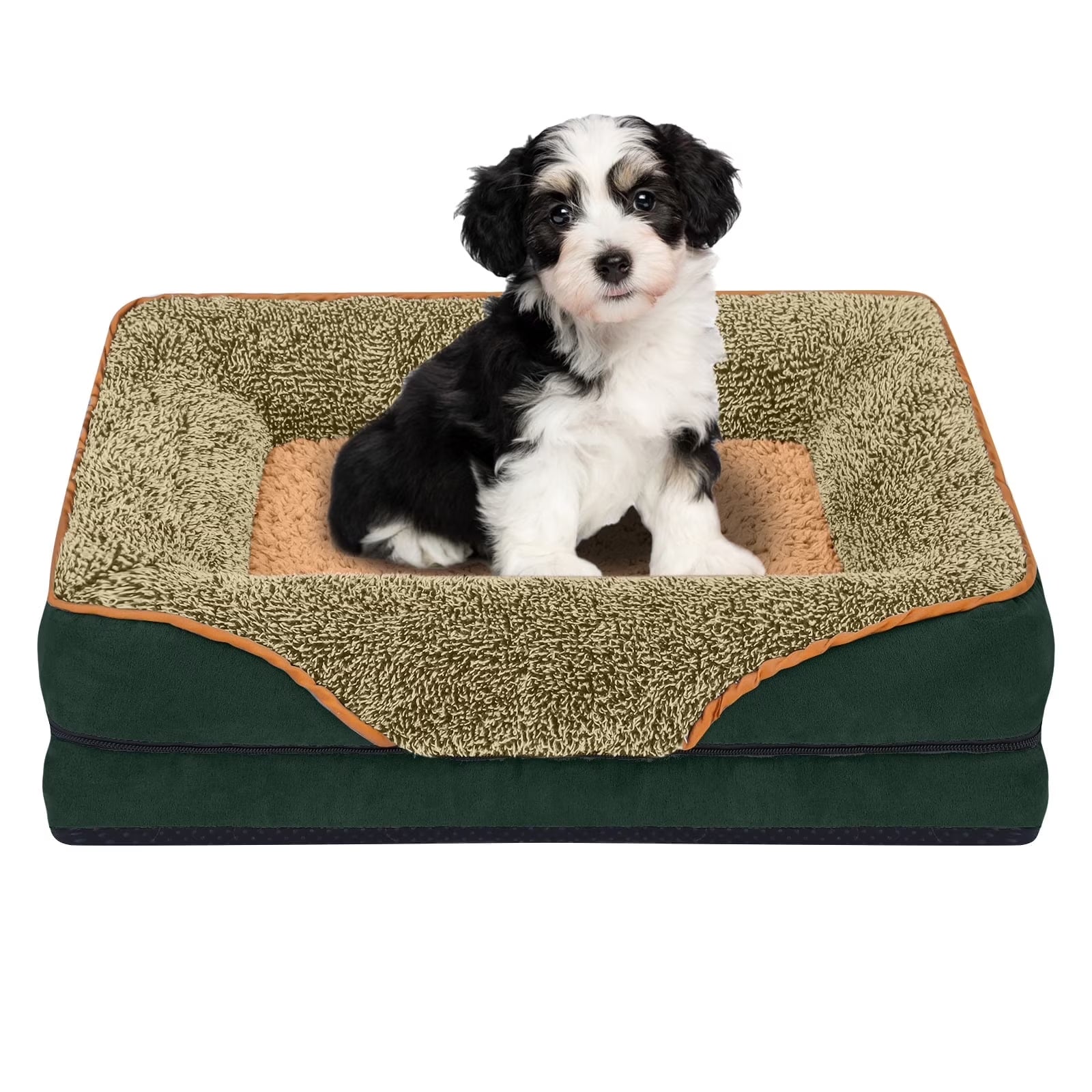 Dog Beds for Large Medium Small Dogs Orthopedic Pet Bed Sofa Supportive Egg Crate Foam Animal Couch with Removable Washable Cover Non Skid Bottom S to XL