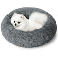 20 Inch Calming Donut Dog Bed for Small Dogs, Anti-Anxiety Cozy Soft round Pet Bed, Fluffy Washable Dog Bed for Small Medium Dogs and Cats